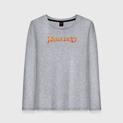 Лонгслив хлопковый женский MEGADED, цвет: меланж