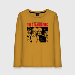 Лонгслив хлопковый женский Sus 50 mejores canciones - The Cranberries, цвет: горчичный