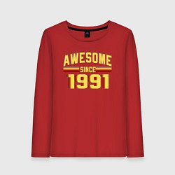 Женский лонгслив Awesome Since 1991