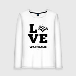 Лонгслив хлопковый женский Warframe love classic, цвет: белый