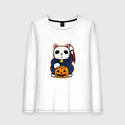 Женский лонгслив Cat Halloween