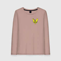 Лонгслив хлопковый женский ZX Spectrum - Elite logo, цвет: пыльно-розовый