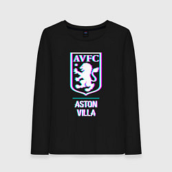 Женский лонгслив Aston Villa FC в стиле glitch