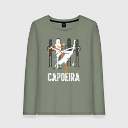 Лонгслив хлопковый женский Capoeira - contactless combat, цвет: авокадо