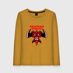 Лонгслив хлопковый женский Tristram Diablos, цвет: горчичный