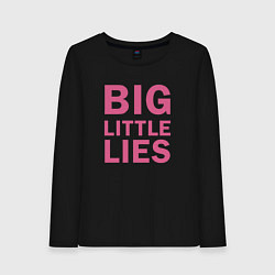 Лонгслив хлопковый женский Big Little Lies logo, цвет: черный