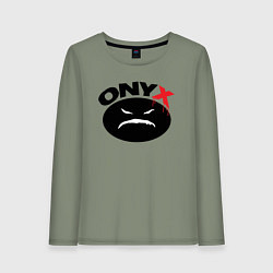 Женский лонгслив Onyx logo black
