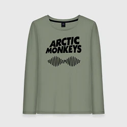 Лонгслив хлопковый женский Arctic Monkeys, цвет: авокадо