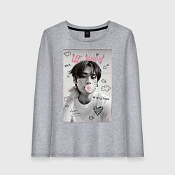 Лонгслив хлопковый женский Lee Know Stray Kids, цвет: меланж