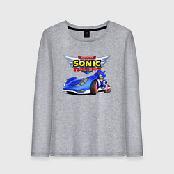 Женский лонгслив Team Sonic racing - hedgehog