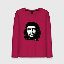 Лонгслив хлопковый женский Ernesto Che Guevara, цвет: маджента