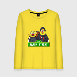Лонгслив хлопковый женский Baker street, цвет: желтый