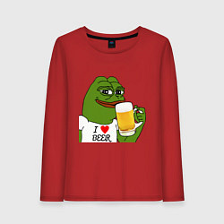 Женский лонгслив Drink Pepe