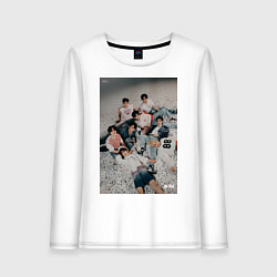 Лонгслив хлопковый женский Stray Kids Maxident, цвет: белый