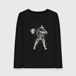 Женский лонгслив Космический бейсбол Space Baseball