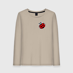 Женский лонгслив Забавная божья коровка