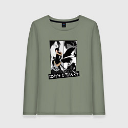 Женский лонгслив Изая Орихара на фоне манги