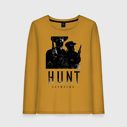 Лонгслив хлопковый женский Hunt Showdown, цвет: горчичный