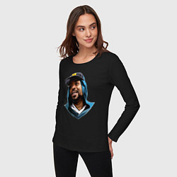 Лонгслив хлопковый женский Method Man, цвет: черный — фото 2