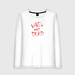 Лонгслив хлопковый женский VAG not dead, цвет: белый