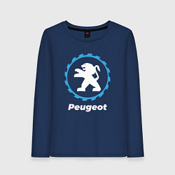 Лонгслив хлопковый женский Peugeot в стиле Top Gear, цвет: тёмно-синий