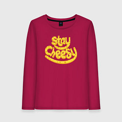 Женский лонгслив Stay cheesy