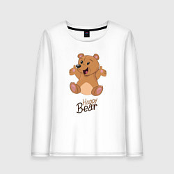 Женский лонгслив Bear happy