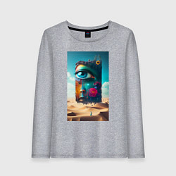 Женский лонгслив Глаз - сюрреализм - нейросеть