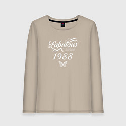 Женский лонгслив Fabulous since 1988