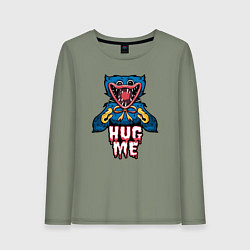 Лонгслив хлопковый женский Обними Хагги Вагги, цвет: авокадо