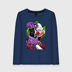 Лонгслив хлопковый женский Krusty photographer, цвет: тёмно-синий