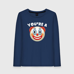 Женский лонгслив You are clown