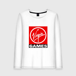 Женский лонгслив Virgin games logo