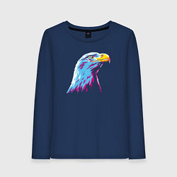Лонгслив хлопковый женский Орел WPAP, цвет: тёмно-синий