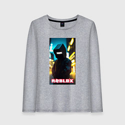 Лонгслив хлопковый женский Roblox cyberpunk, цвет: меланж
