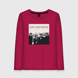 Лонгслив хлопковый женский Тру фанат Joy Division, цвет: маджента