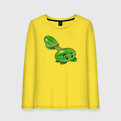 Лонгслив хлопковый женский Арбузик, цвет: желтый