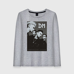 Лонгслив хлопковый женский Depeche Mode 90 Violator, цвет: меланж