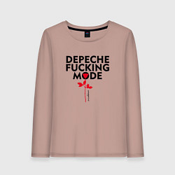 Женский лонгслив Depeche Mode - Rose mode white