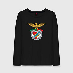 Лонгслив хлопковый женский Benfica club, цвет: черный