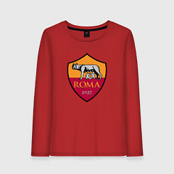 Лонгслив хлопковый женский Roma sport fc, цвет: красный