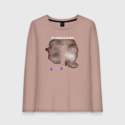 Лонгслив хлопковый женский Depeche Mode - Walking In My Shoes, цвет: пыльно-розовый
