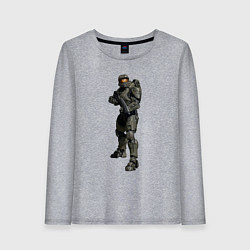 Лонгслив хлопковый женский Мастер Чиф, цвет: меланж