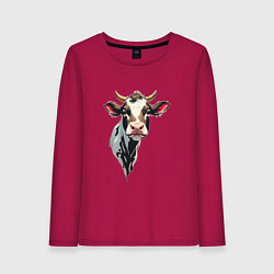 Женский лонгслив Злая корова