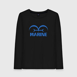 Лонгслив хлопковый женский Морской Дозор One Piece, цвет: черный