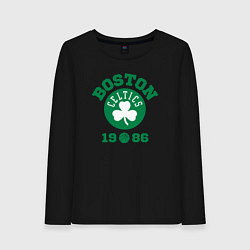 Лонгслив хлопковый женский Boston Celtics 1986, цвет: черный