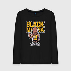Лонгслив хлопковый женский Kobe black mamba, цвет: черный