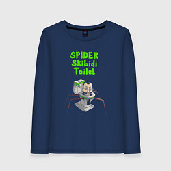 Женский лонгслив Spider skibidi tualet