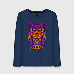 Женский лонгслив Purple owl