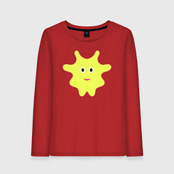 Женский лонгслив Жёлтый веселый персонаж